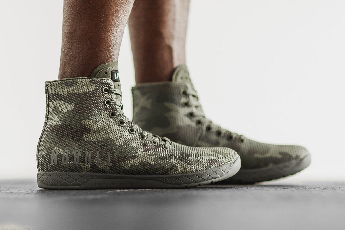 Nobull Superfabric High-Top Men's Trainers Camo | Australia (XH8267)